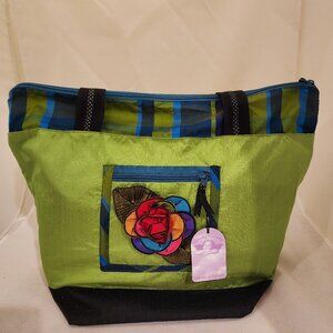 Goody Goody silk tote bag, new with tags